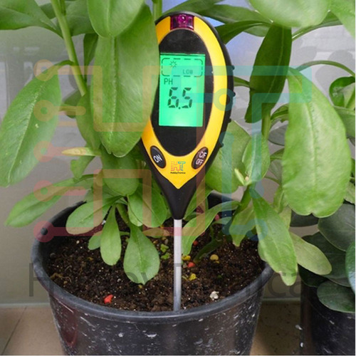 Imagen 4 de 5 de Medidor Digital Ph Suelo Humedad Temperatura Luz 4 En 1 Hob