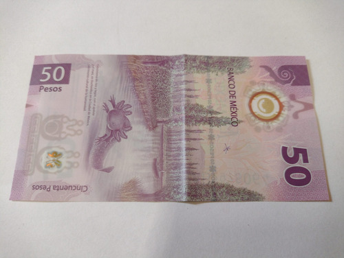 Imagen 2 de 2 de Billete De 50 Pesos Ajolote Serie Ab