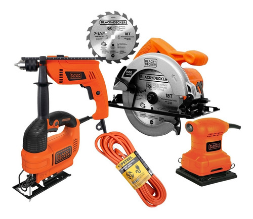Kitbd6 Carpintero Herramientas Eléctricas Black & Decker