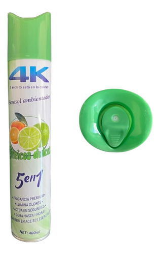 Desodorante De Ambiente En Aerosol 4k 400ml Varios Aromas