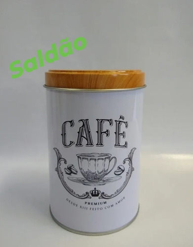 Lata Porta Mantimentos Café 250grs - Pequenos Defeitos