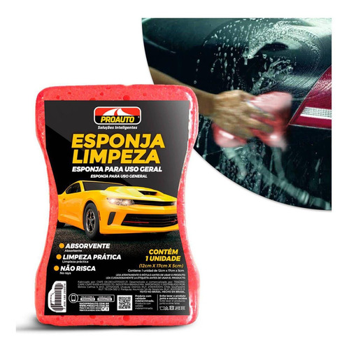 Esponja De Limpeza Para Carros Proauto