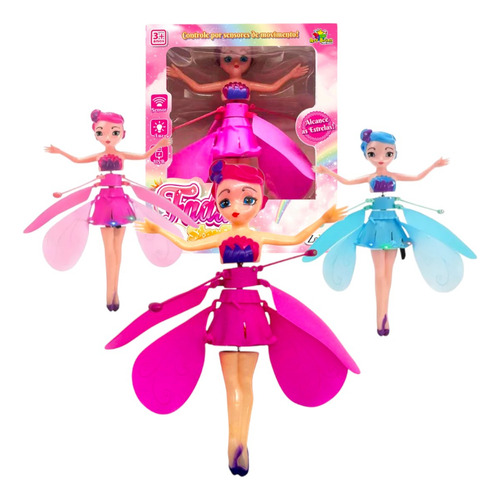 Fada Fadinha Magica Boneca Voa Sozinha Com Sensor Boneca