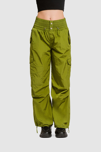 Pantalon Parachute Lettu - Verde