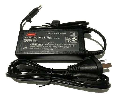 Imagen 3 de 5 de Cargador P/ Notebook Hp /compaq Sh-cnf65-3