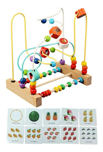 Bead Maze Roller Coaster Circle Toy Montessori Para Niños