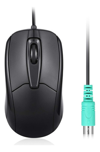 Mouse Ps2 Para Pc Con Cable, 1000 Dpi | Negro / Perixx