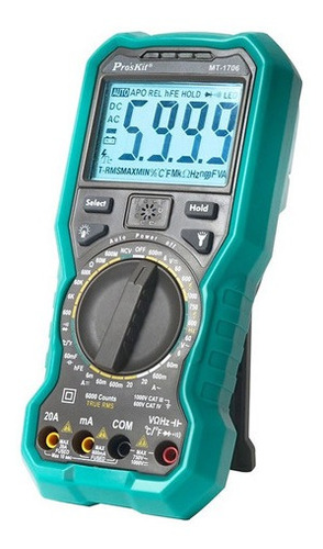 Multimetro Digital Tester 3-5/6 True Rms Proskit Mt-1706