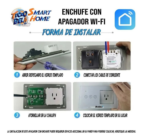 Contacto Inteligente: Enchufe + 2 Apagadores Wifi Smartlife