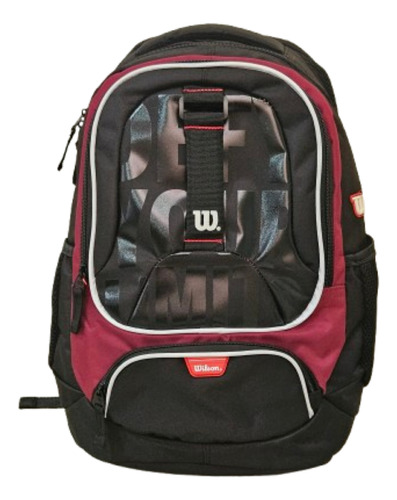 Mochila Wilson Portanotebook Amplia Y Resistente 8 Color Negro Diseño De La Tela Liso