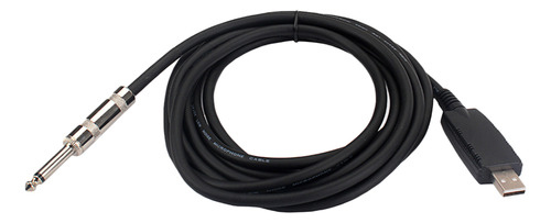 Cable De Enlace De Interfaz Usb Para Guitarra Y Bajo, Conver