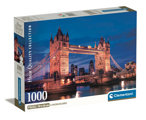 Rompecabezas London Tower Bridge 1000 Pz Clementoni Londres