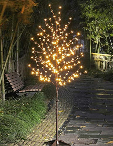 Árbol De Cerezo Iluminado De 6 Pies 208l, Luces Led