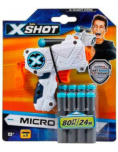 Pistola X-shot Micro Con 8 Dardos Original Zuru En Planeta !