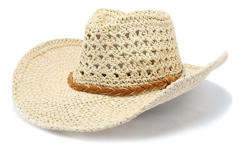 Sombrero Cowboy Mujer Calado Playa Verano 