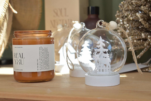Imagen 3 de 6 de Adorno Navidad - Bola Con Luz