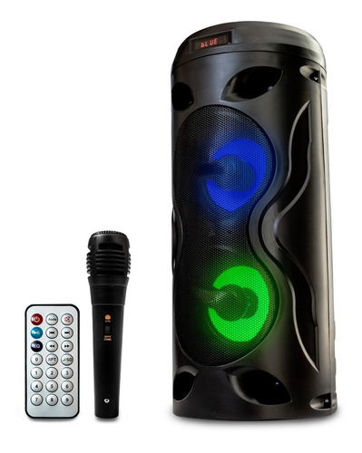 Caixa De Som Amplificada Portátil Bluetooth Microfone Grátis