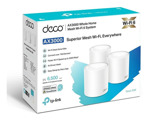 Router Wi-fi 6 Ax3000 Tplink  (deco X50-3) Mesh