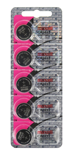 Pilas Cr-1632  Maxell Blister 5 Unidades Litio 3v.-125mah.