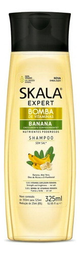 Shampoo Skala Bomba Vitaminas Banana Y Bacuri 325 Ml Fuerza