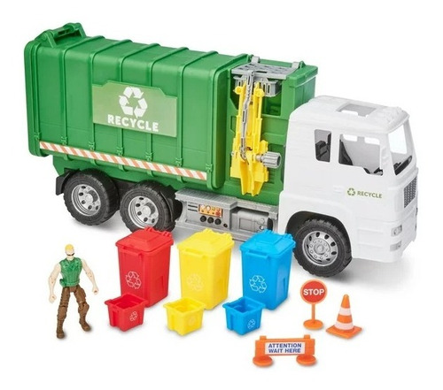 Juego De Camion De Basura Y Reciclaje Kid Conection 