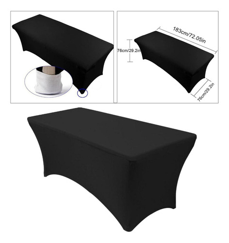 . Mantel Elástico De Licra Rectangular, Cubierta De Mesa