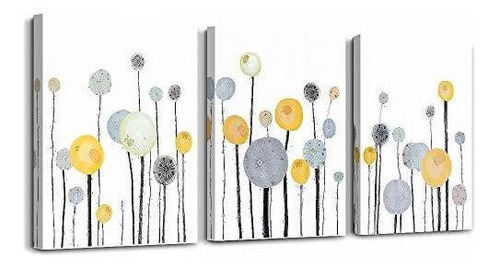 Pósteres Abstract Paintings 3 Piece Framed Canvas Wall Art F