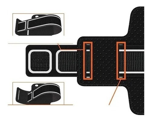 Imagen 3 de 8 de Brazalete Correr Porta Celulares Running Universal Chavay