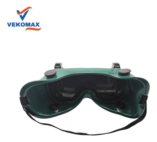 Antiparra Soldar Visor Rectangular Rebatible Profesional Negro
