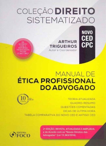Manual De Ética Profissional Do Advogado - 02ed/18