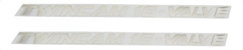 Par Adesivo Emblema Compativel Kawasaki Twincam 16 Valve V01 Cor Kawasaki Twincam 16 Valve - Cromado
