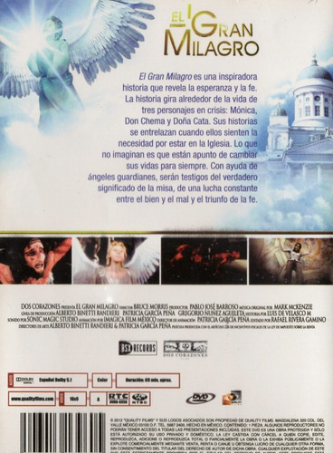 El Gran Milagro 2011 Bruce Morris Pelicula De Valores Dvd