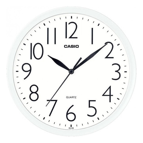 Reloj Pared Casio Iq-05-7d Blanco