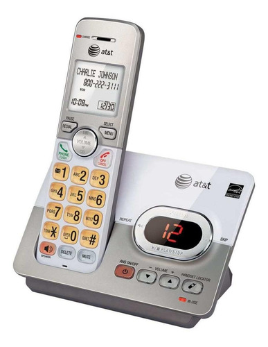 Imagen 2 de 2 de Teléfono inalámbrico AT&T EL52103 plateado