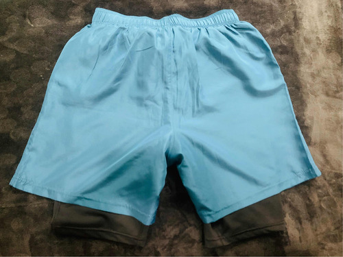 Gimnasio Short Con Licra Deportiva 2 En 1 Hombre Correr
