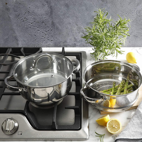 Oster Acero Inoxidable Hali Olla Cocción Vaporera Tapa