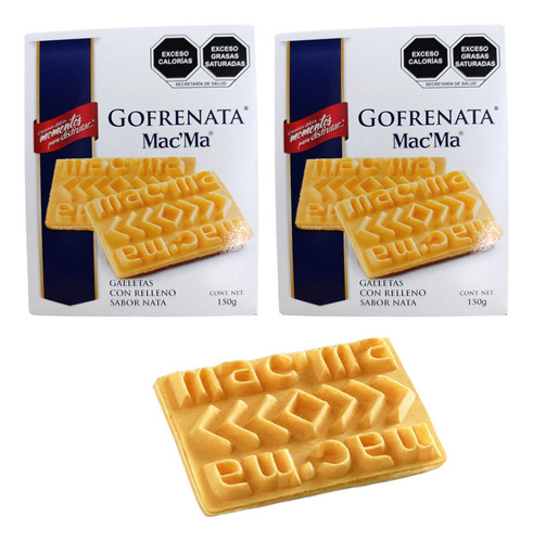 Gofrenata Galleta 150g Rellena Nata Mac Ma