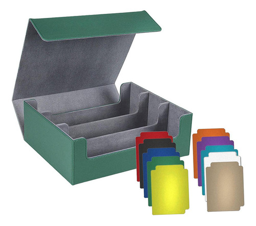{ Caja De Verde Forro Gris