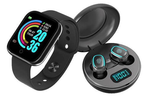 Reloj Inteligente Y68 + Audífonos Bluetooth A10