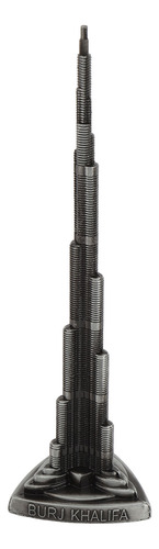 Adorno En Miniatura De Aleación Gris Modelo Burj Khalifa De