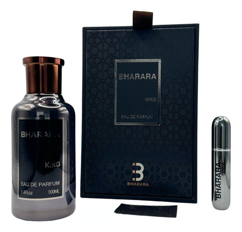 Perfume Bharara King Edp 100ml+atomizador Portátil Rellenabl