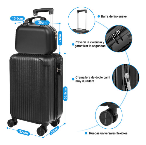 Maletas De Viaje Set Equipaje De Mano19+12in Enviar Mochila