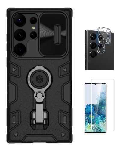 Para Samsung S23 Ultra - Case Nillkin Camshield + Vidrio