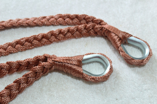 Soga Cuerda Para Hamaca Incluye Par De S Metalica Negra Color Rosa Marron Color