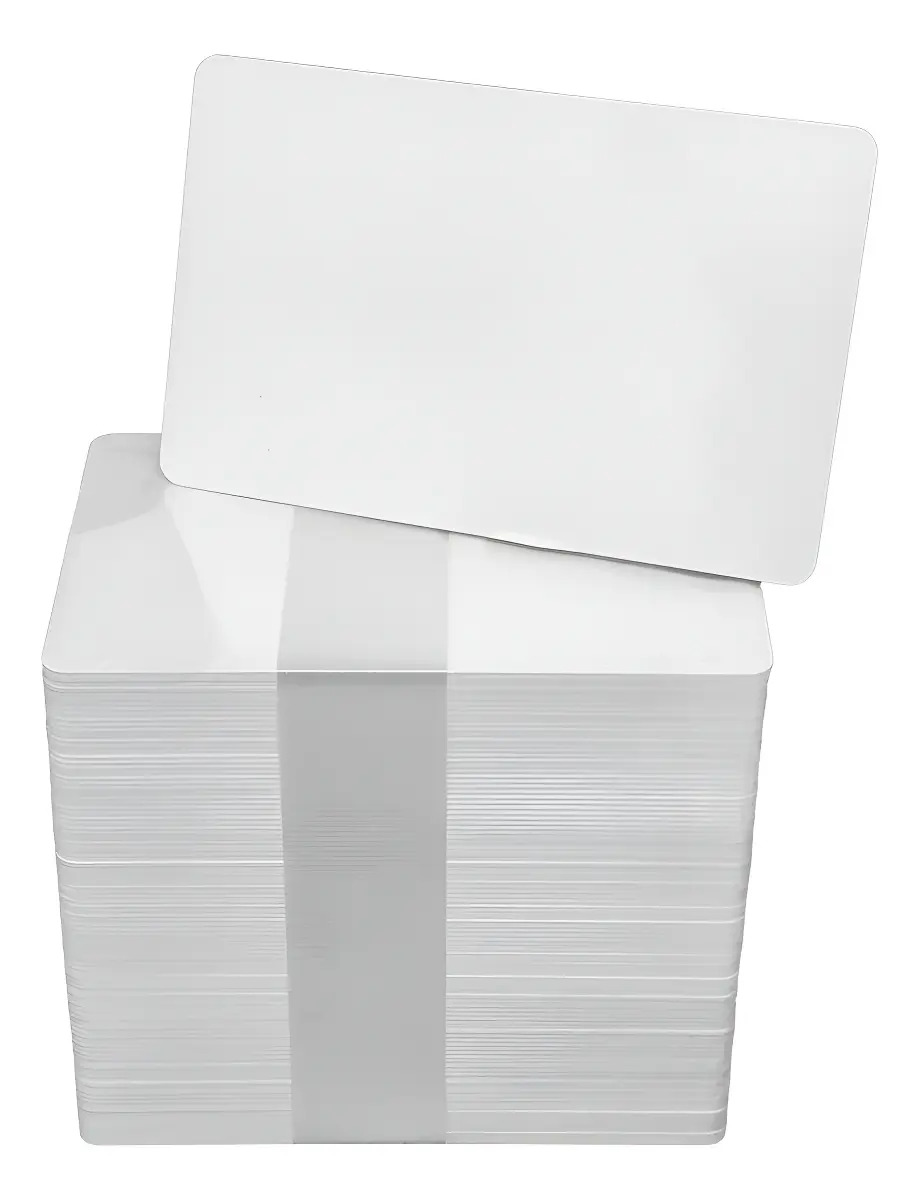 Cartão / Cartões Pvc Branco P/ Crachás 0,76mm * Cento