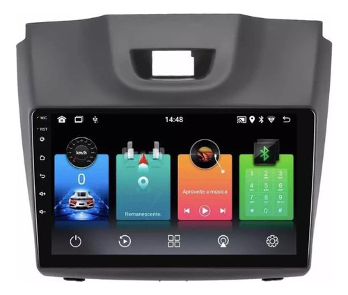 Multimidia S10 12/15 9p Android Carplay 64gb Wifi Cam Ré