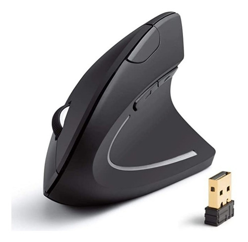 Mouse Óptico, Ergonómico, Vertical E Inalámbrico 2.4g 