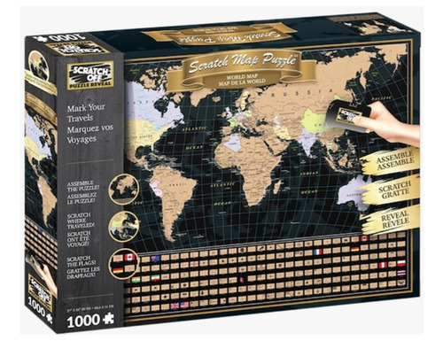 Puzzle 3d Mundo Para Raspar 1000pcs