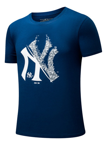 Remera New York Yankees Oficial Azul L Grande