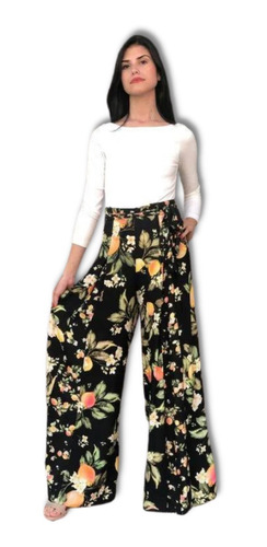 Imagem 1 de 4 de Calça Pantalona Farm Estampa Exclusiva Entrega Imediata